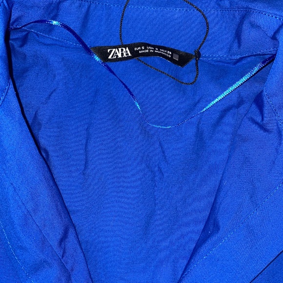 Royal Blue Zara long sleeve button up - Picture 2 of 3